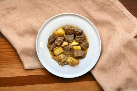 SPEZZATINO E PATATE IN BIANCO