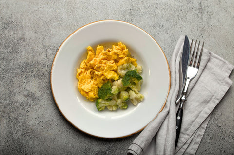 uova strapazzate con broccoli
