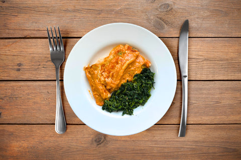 schiscetta vegetariana cannelloni e cicoria