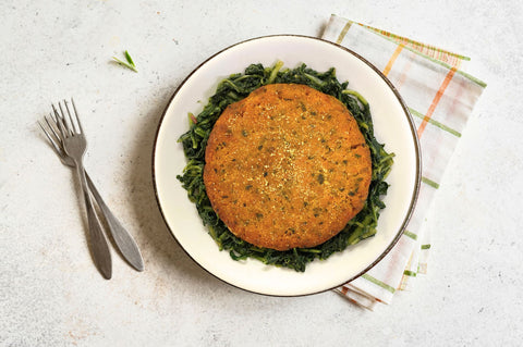 BURGER DI ZUCCA CON CICORIA