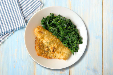 FILETTO DI BRANZINO E SPINACI