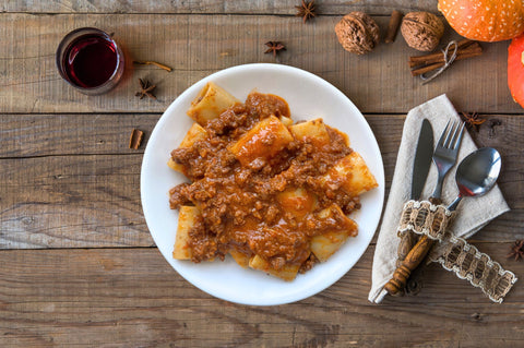 paccheri al cinghiale