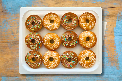 Vassoio mini colazione (mini ciambelline decorate)