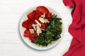 BRESAOLA CON SCAGLIE DI FORMAGGIO E CICORIA