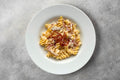 fusilloni in crema di formaggio e speck