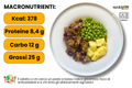macronutrienti spezzatino ai frutti rossi con patate e piselli