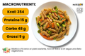 macronutrienti fusilli vegetariani verdure menta e lime