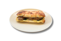 panino salsiccia, erbe e formaggio lato