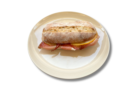 panino tirolo speck e formaggio lato