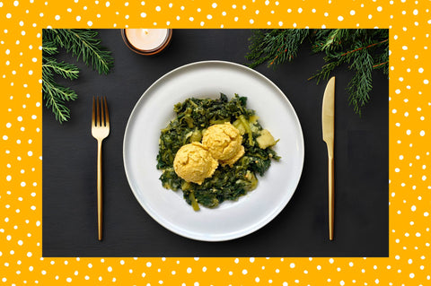 Pranzo di Natale vegano per una persona