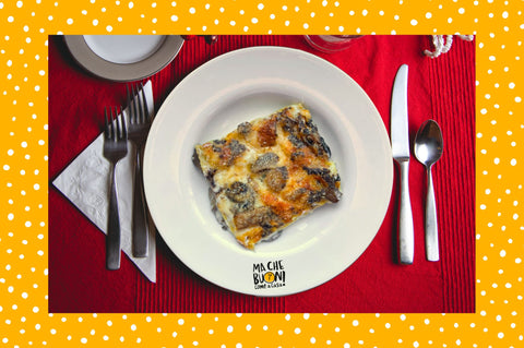 Pranzo di Natale a base di carne per una persona