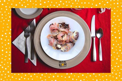 Pranzo di Natale a base di carne per una persona